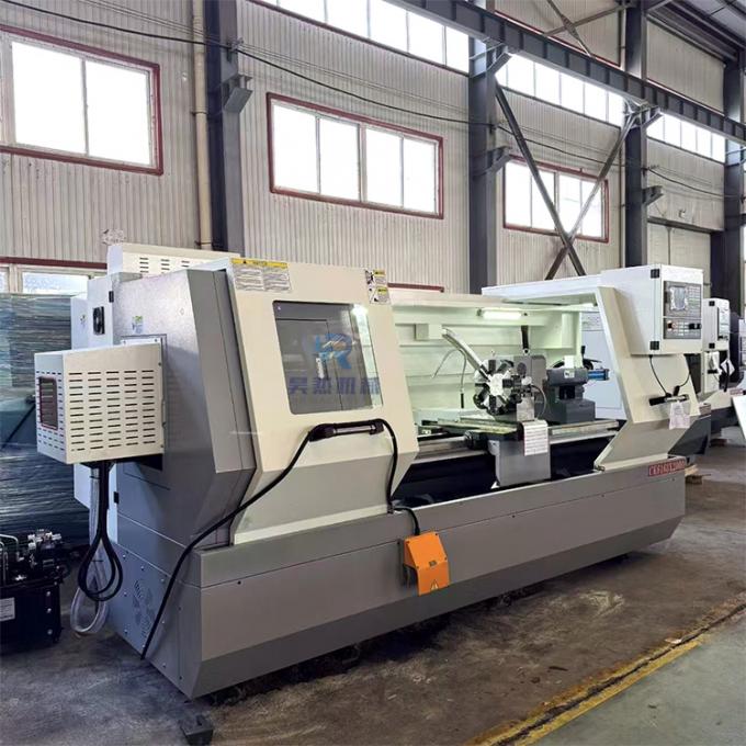 380V Ck6163 Horizontal Automatic CNC Lathe Machine With 105mm Spindle Bore 0