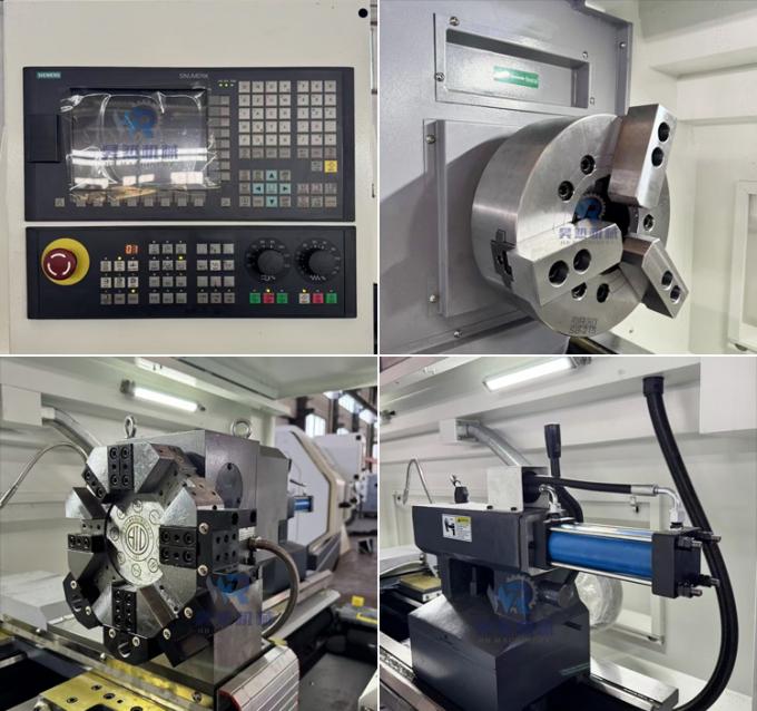 380V Ck6163 Horizontal Automatic CNC Lathe Machine With 105mm Spindle Bore 1
