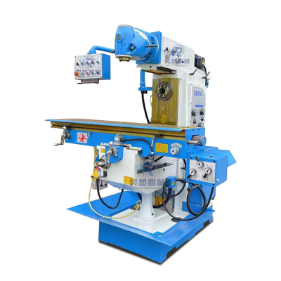 Industrial Universal Head Vertical Bed Mill Machine For Vertical Milling 750w