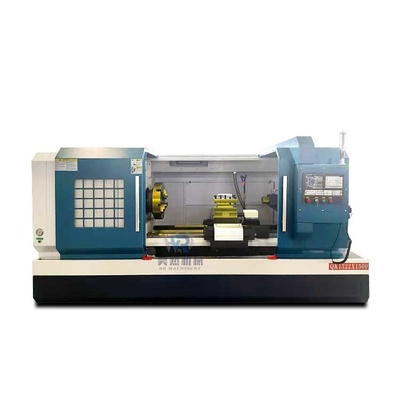 QK1322 Double Chuck Horizontal Flat Bed Automatic CNC Pipe Threading Lathe Machine For Metal